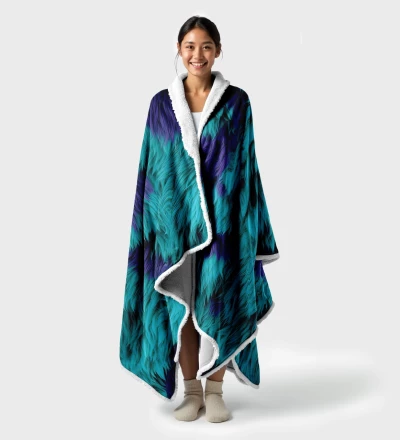 Blue Monster sherpa blanket