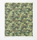 Camo Cats sherpa blanket