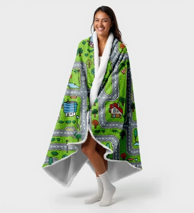 City Carpet sherpa blanket