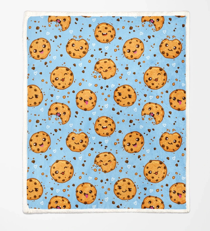 Cookies Make Me Happy sherpa blanket