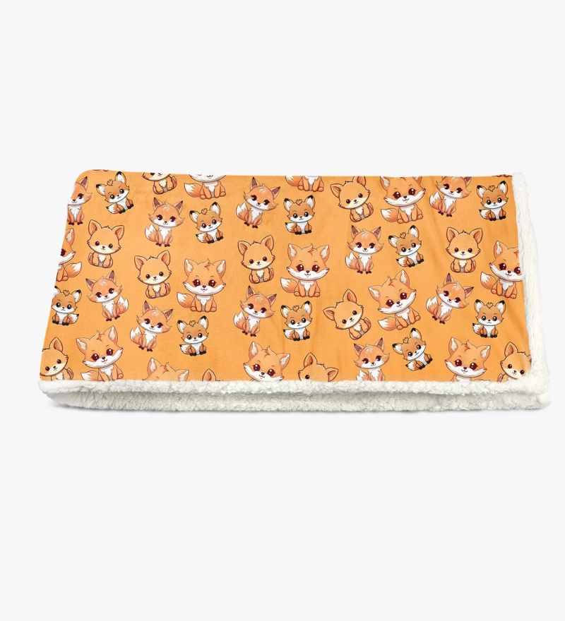 Foxy sherpa blanket