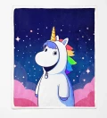 Duży koc sherpa I'm Unicorn