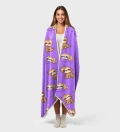 Lazy Sloth sherpa blanket