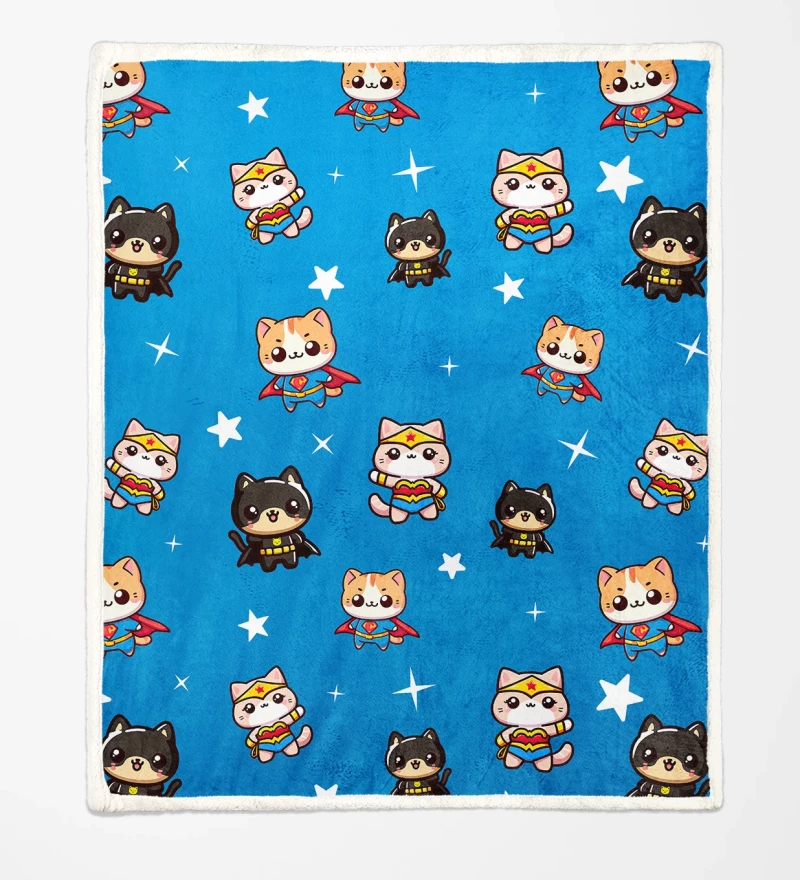 League of Cats sherpa blanket