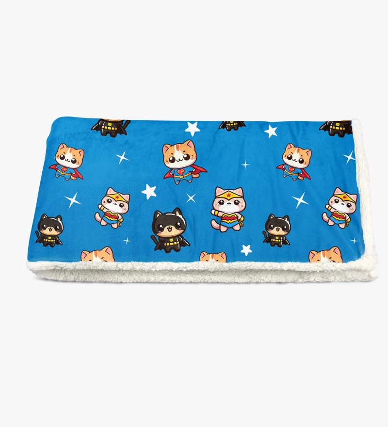 League of Cats sherpa blanket