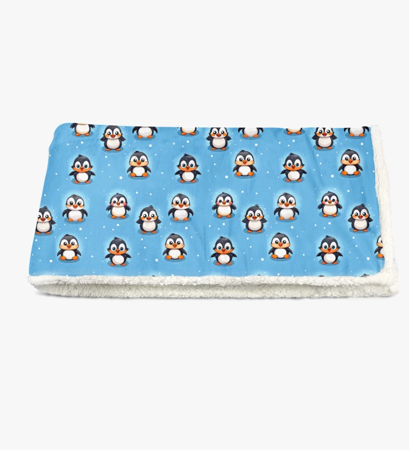 Little Penguins sherpa blanket