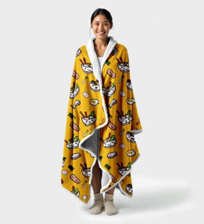 Ramen sherpa blanket