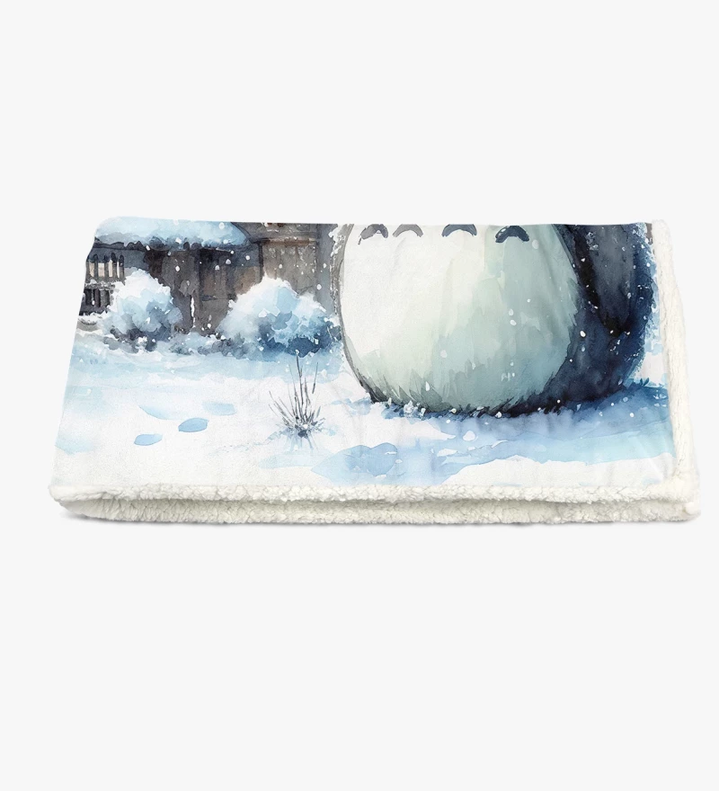 Snowy Day sherpa blanket