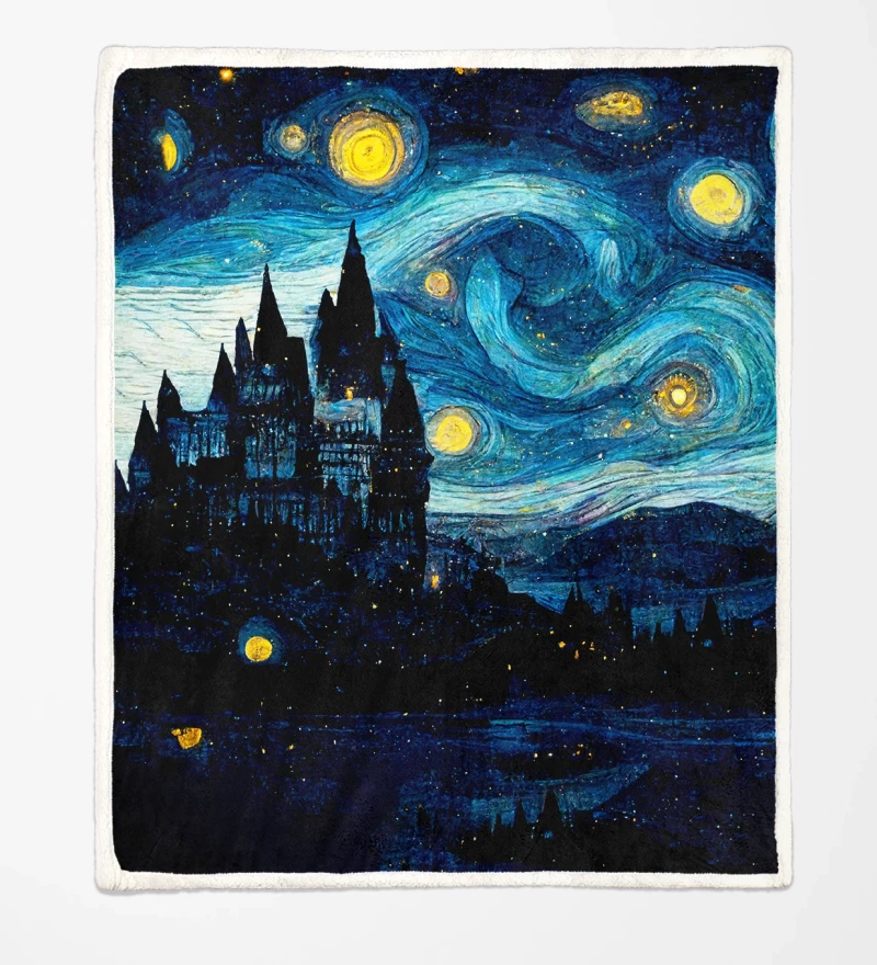 Magic Night sherpa blanket