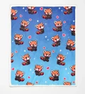 Tanuki Love sherpa blanket