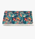 Watercolor Fish sherpa blanket