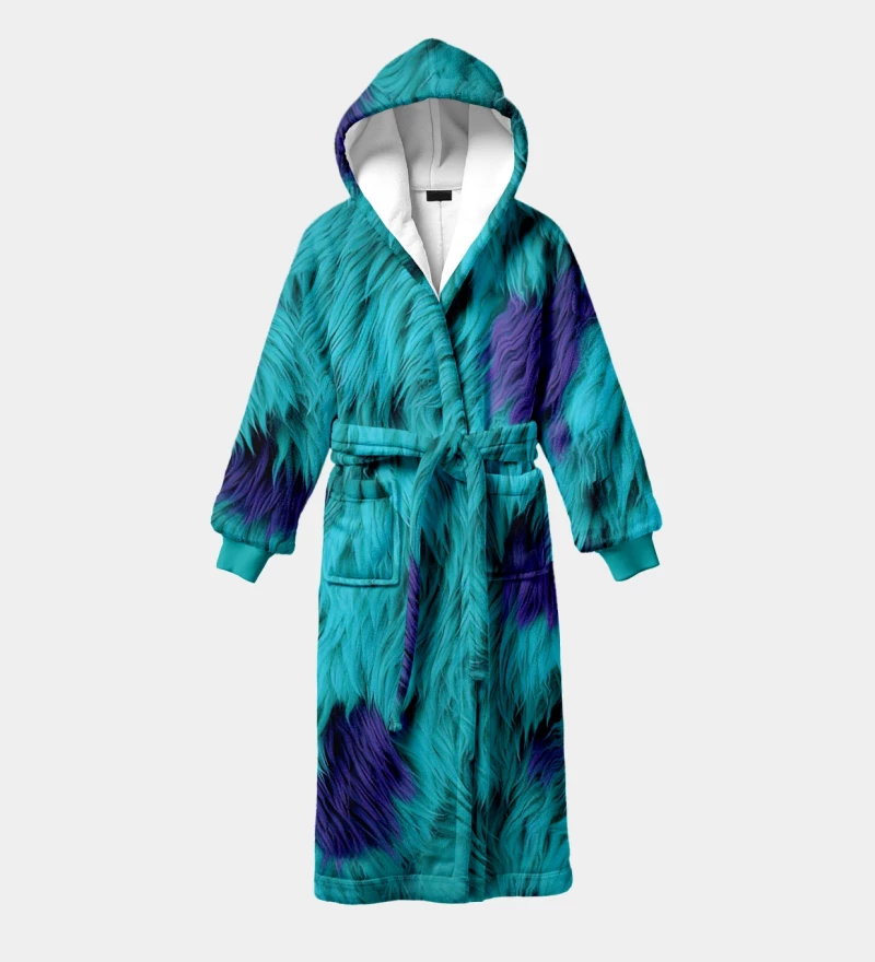 Blue Monster sherpa robe