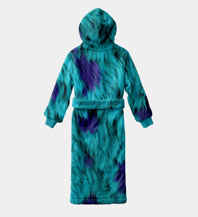 Blue Monster sherpa robe