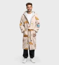 Kawaii Breakfast sherpa robe