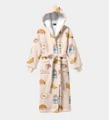 Kawaii Breakfast sherpa robe