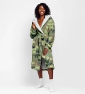 Camo Cats sherpa robe