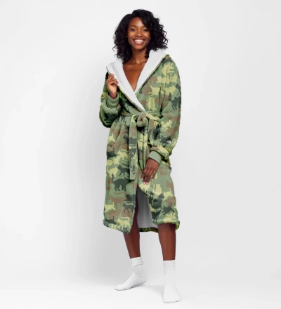 Camo Cats sherpa robe