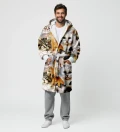 Cat Heads sherpa robe