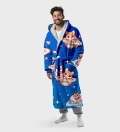 Cute Galaxy sherpa robe