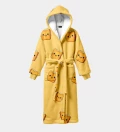 Cute Toast sherpa robe