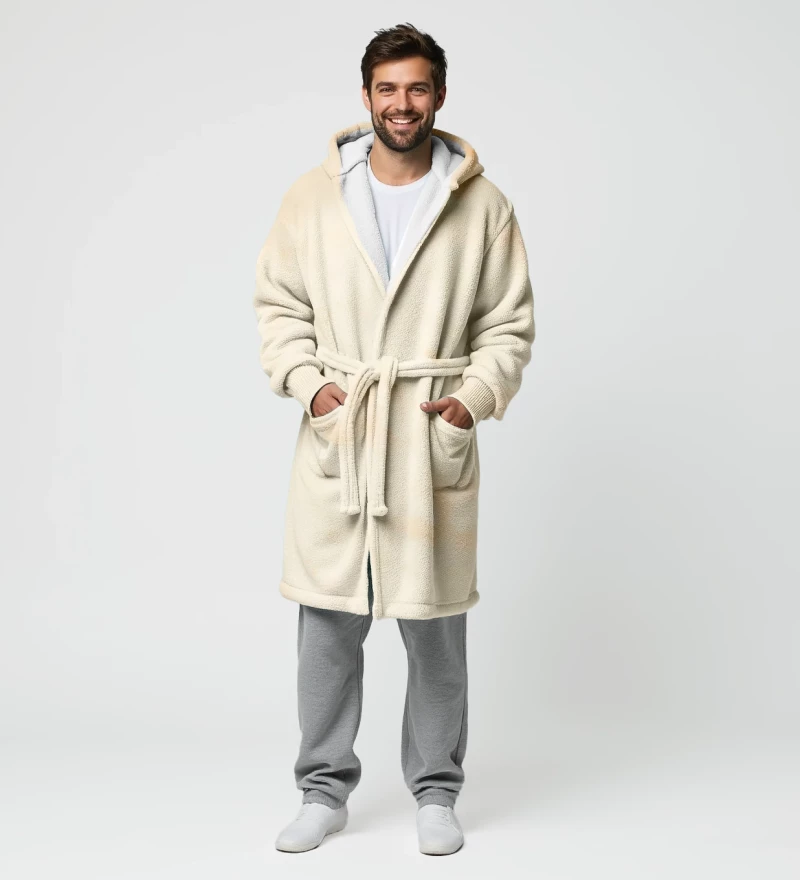 For You sherpa robe