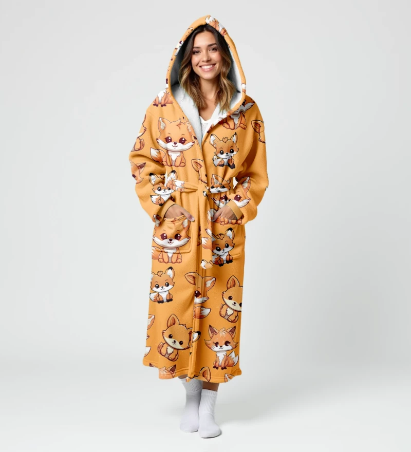 Foxy sherpa robe