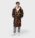 Japanese Dragon sherpa robe