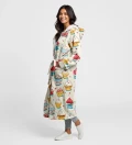 Muffins Pattern sherpa robe