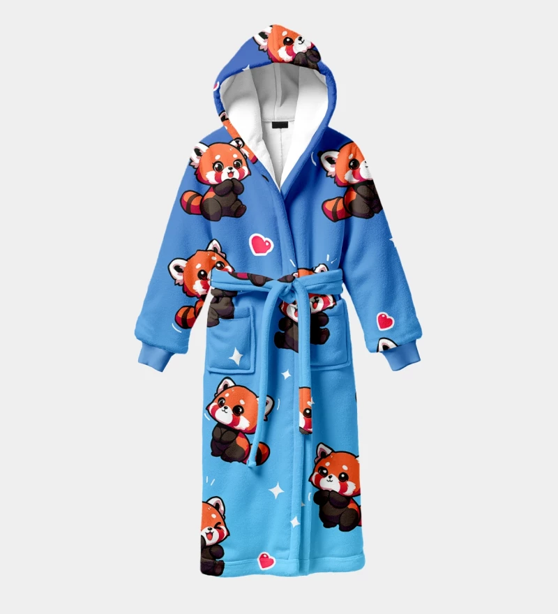 Tanuki Love sherpa robe