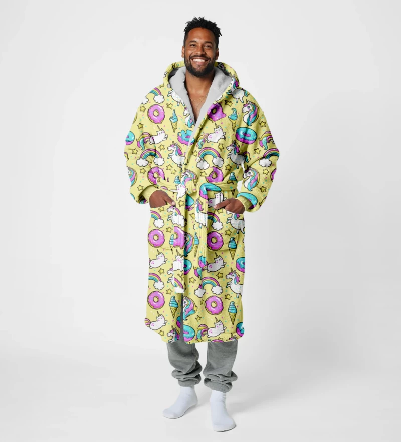 Unicorn sherpa robe