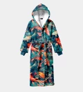 Watercolor Fish sherpa robe