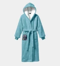 Space Cat sherpa robe