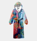 Coral Reef sherpa robe