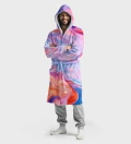 Violet Paint sherpa robe