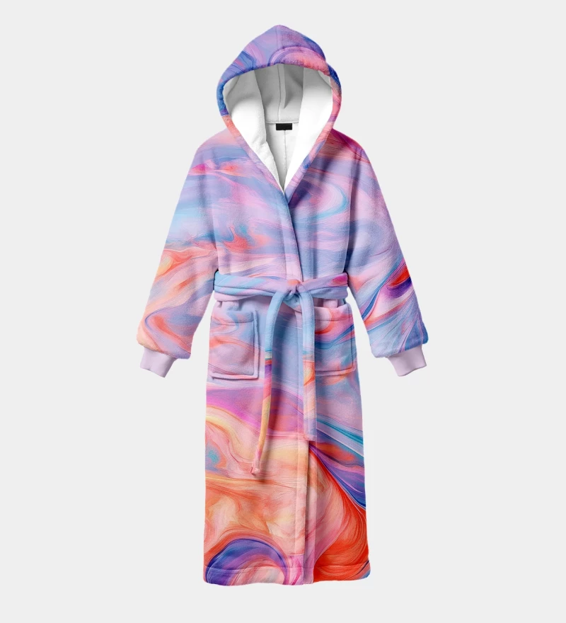 Violet Paint sherpa robe