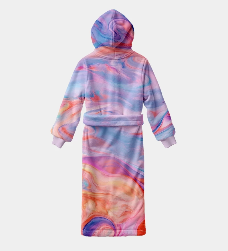 Violet Paint sherpa robe