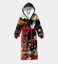 Asian Crane sherpa robe