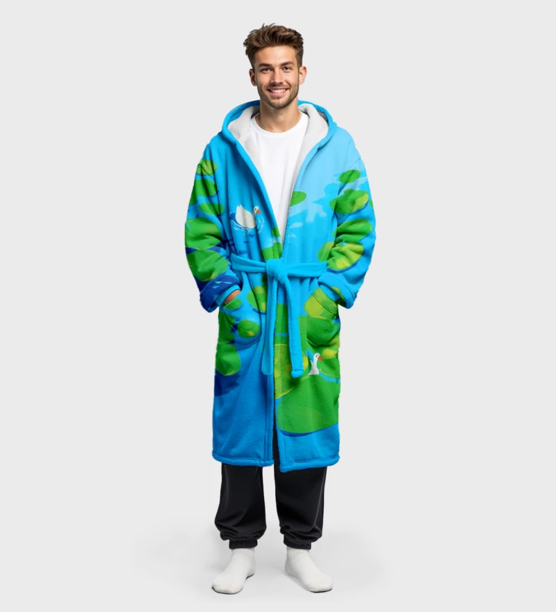 Duck sherpa robe