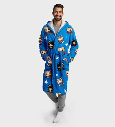 League of Cats sherpa robe