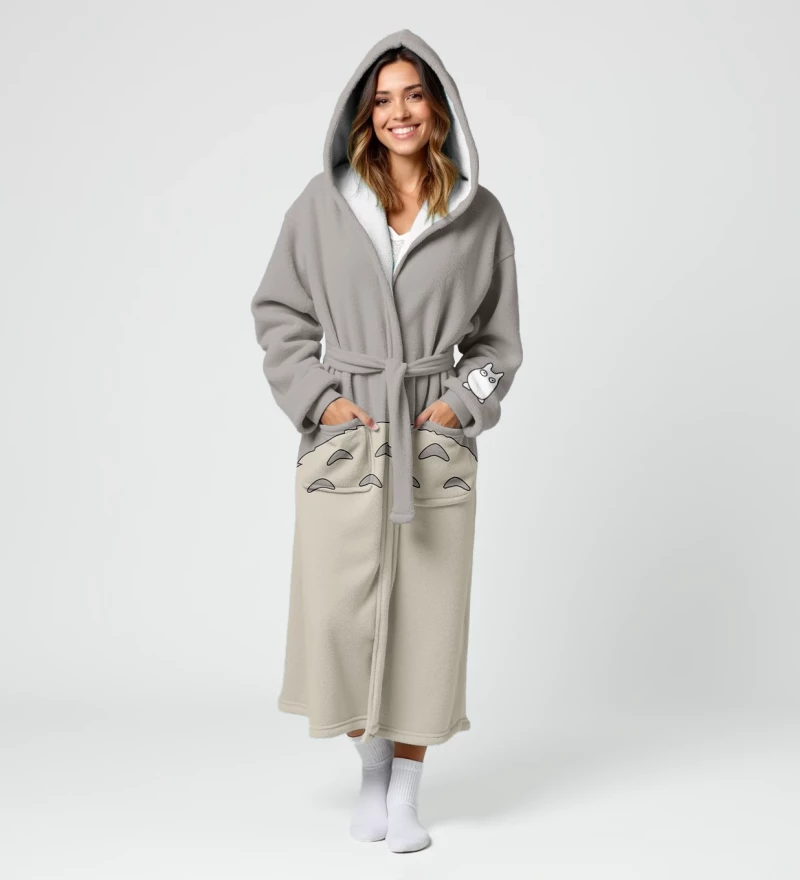 Totoro sherpa robe