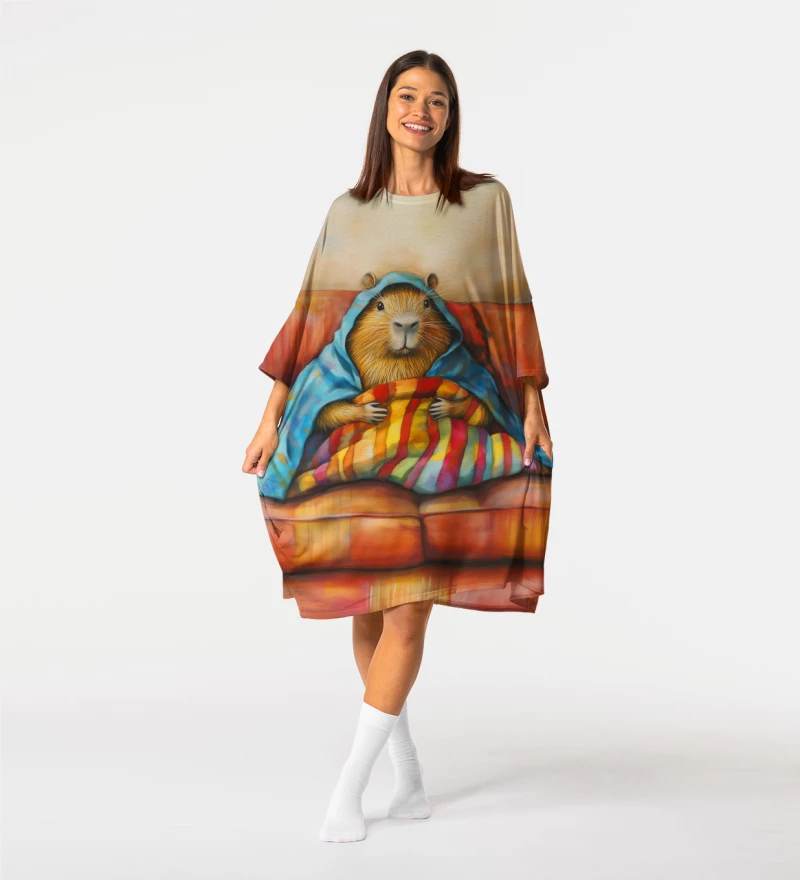 Autumn Capybara sleep tee