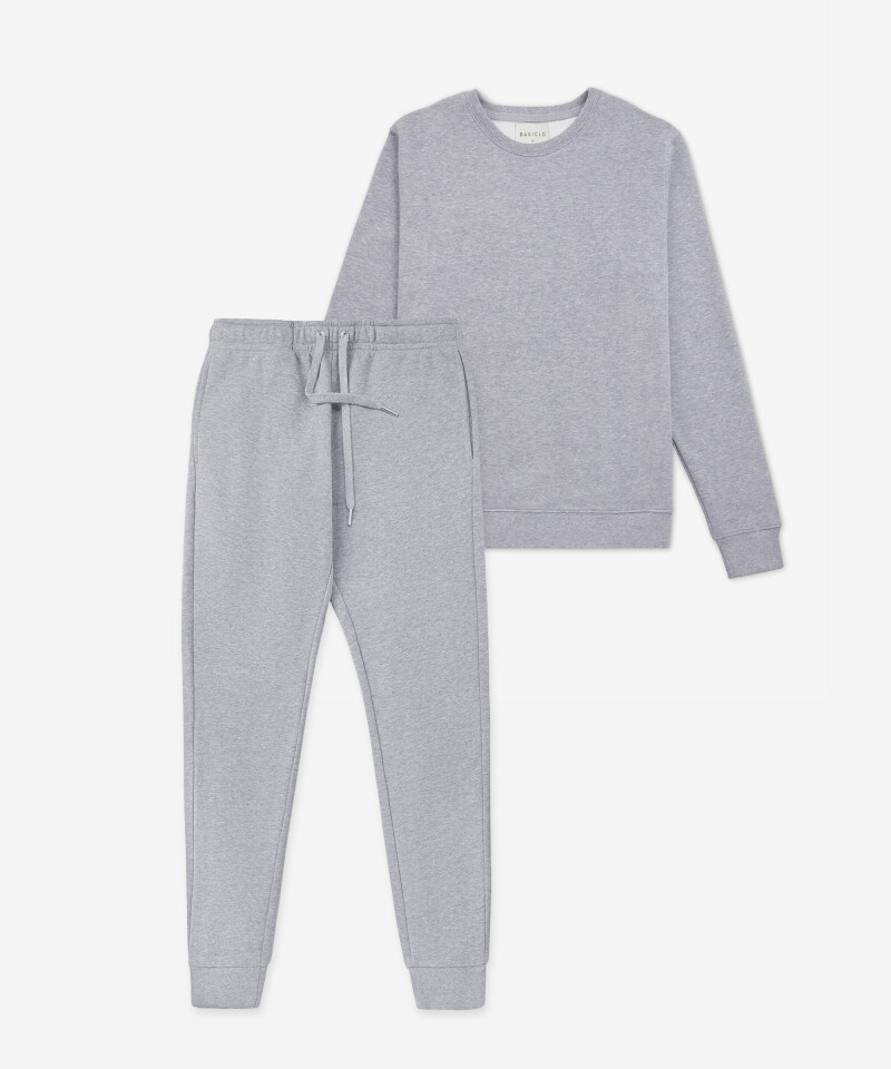 Sweatsuit, Grey - BASICLO
