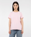 T-shirt z okrągłym dekoltem, różowy