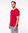 V-neck t-shirt, red
