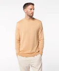 Mock-neck sweater, camel