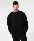 Unisex oversized sweatshirt, black