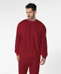 Bluza oversize unisex, Burgund