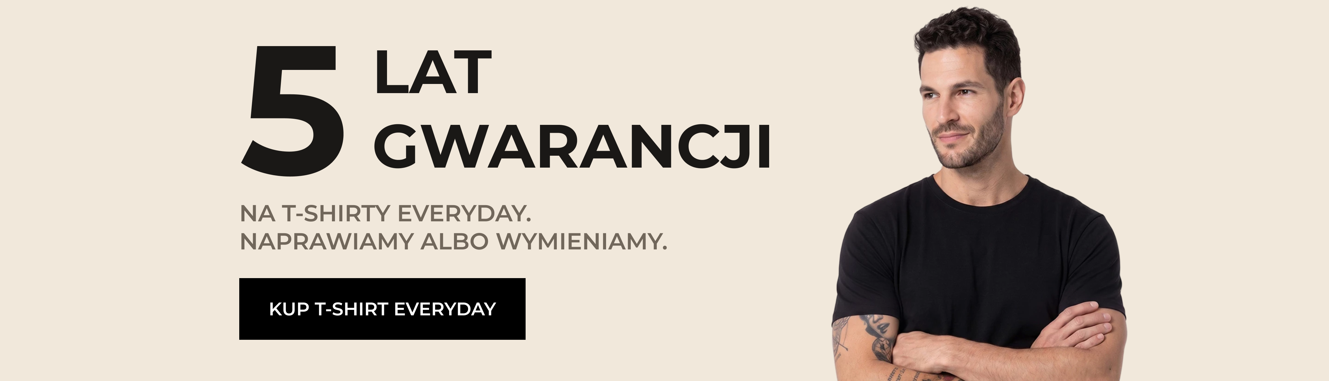 5 lat gwarancji na T-shirty Everyday