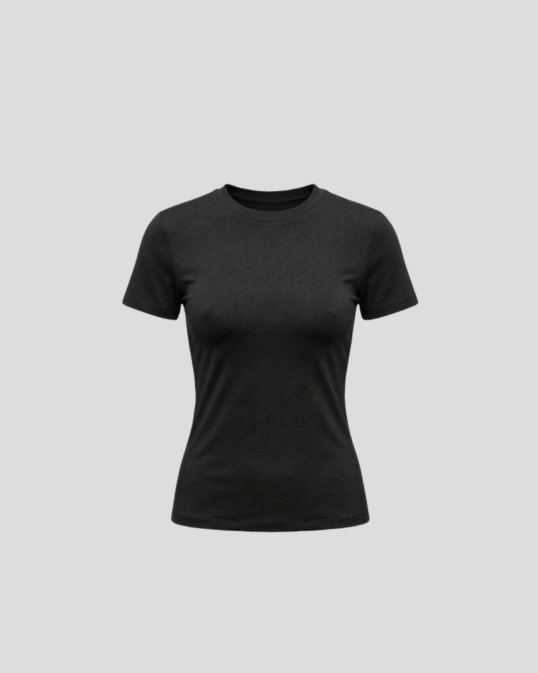 T-shirt slim czarny
