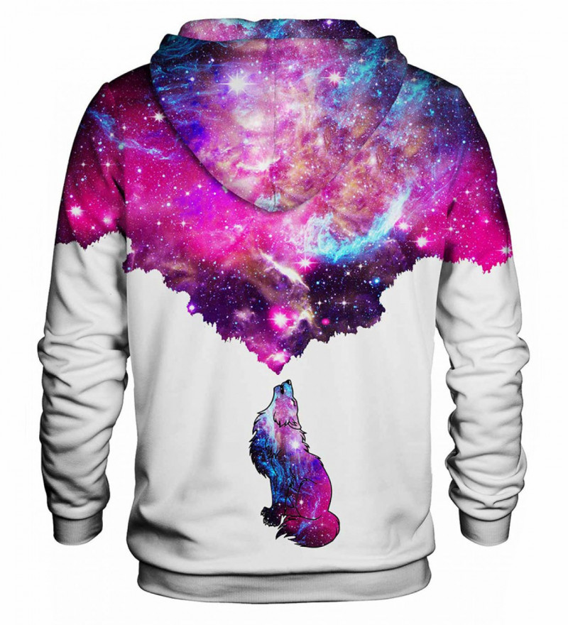 Printed hoodie Galactic Wolf